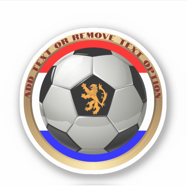 Adesivo Bola de Futebol da Holanda Esportes (Frente)