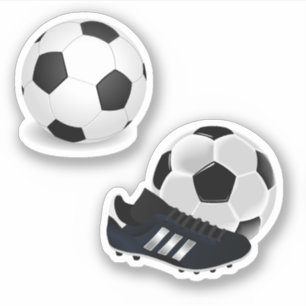Adesivo Bola de Futebol e Chuteiras de Futebol