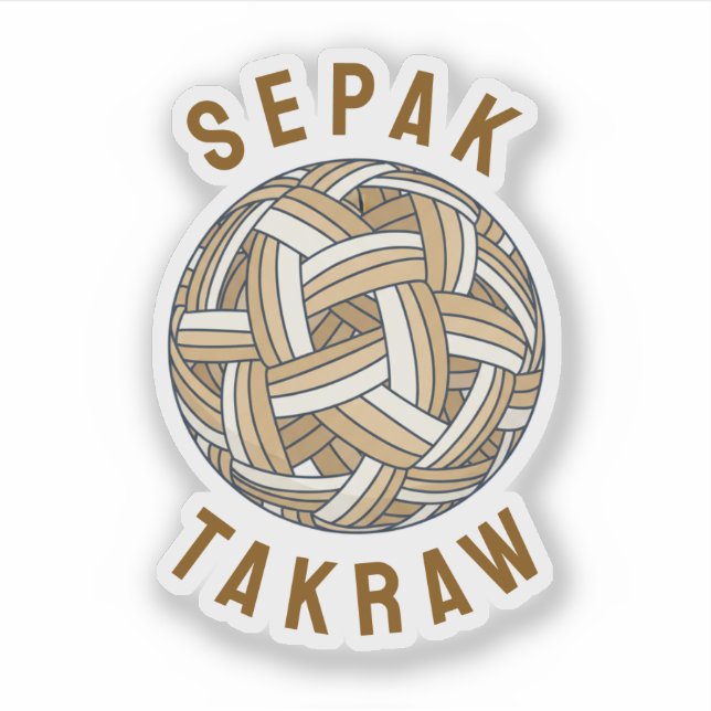 Adesivo Bola Tecida de Sepak Takraw (Frente)