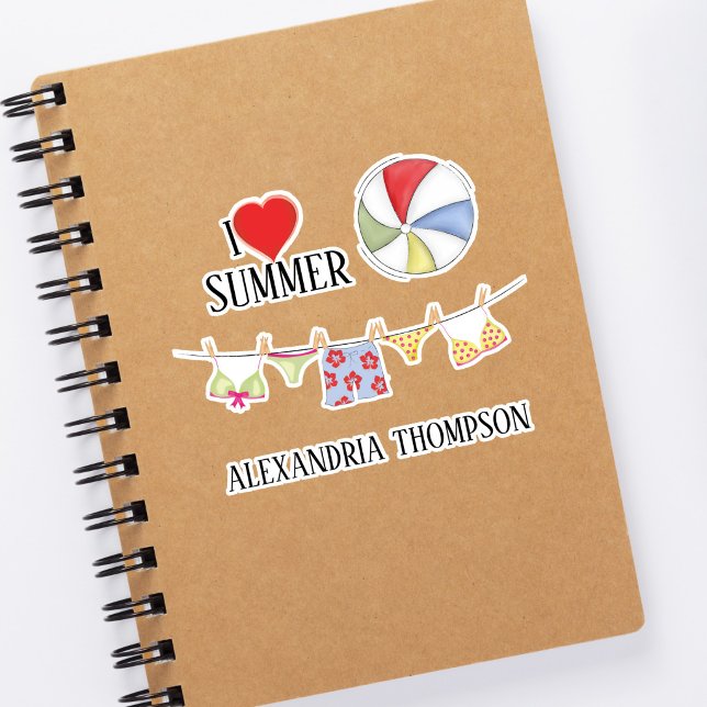 Adesivo Bolas de praia de suítes simples de verão de Na mo (Criador carregado)