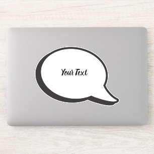 Adesivo Bolhas de Pensamento Coloridas e Bolhas de Discurs