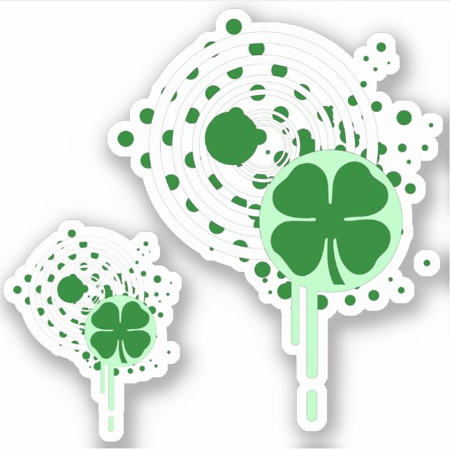 Adesivo bolhas de shamrock hi-fi (Frente)
