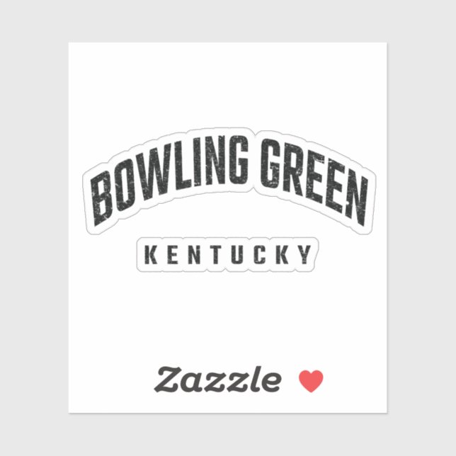 Adesivo Boliche Green Kentucky KY (Folha)