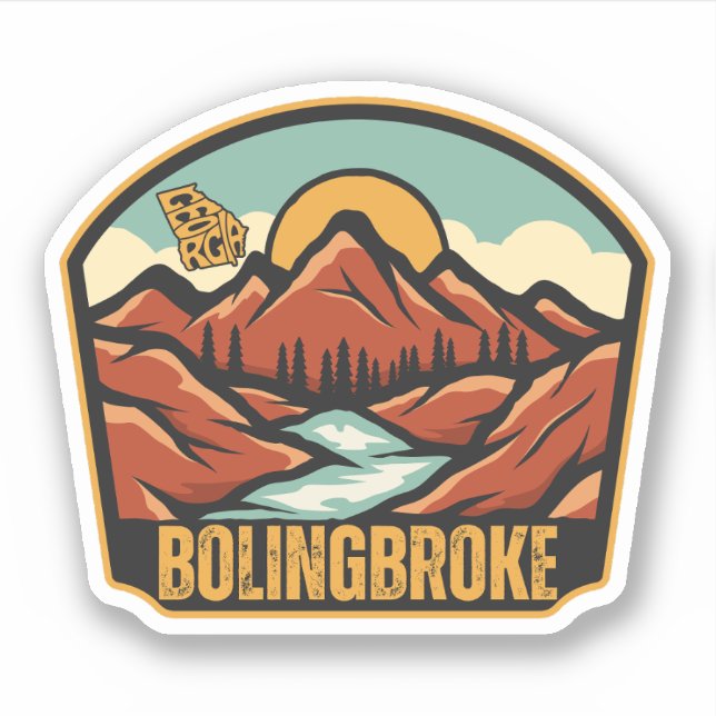 Adesivo Bolingbroke, Geórgia (Frente)