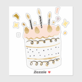 Adesivo Bolo de aniversário