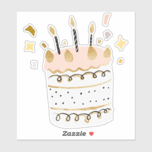 Adesivo Bolo de aniversário 