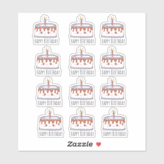 Adesivo Bolo de aniversário