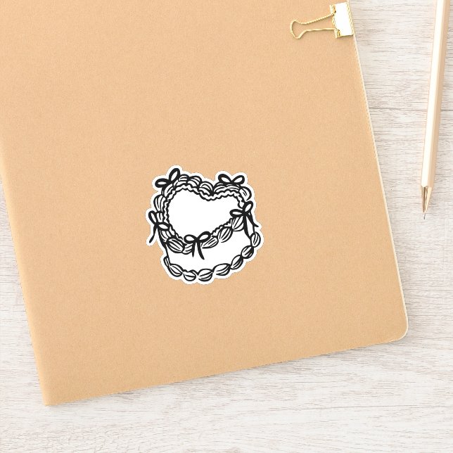 Adesivo Bolo de Casamento Retroativo (Notebook)