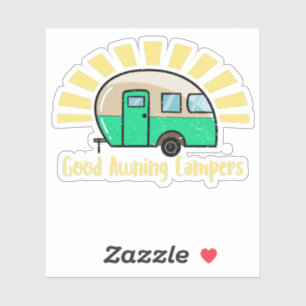 Adesivo Bom Awning Campers engraçado trocadilho de caravan