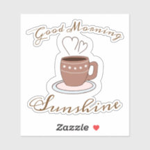 Bom Dia Café E Corações Sol