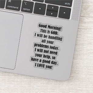 Adesivo Bom dia do DEUS