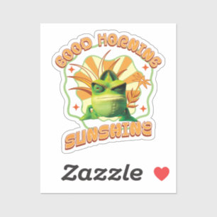 Adesivo Bom dia Sunshine Engraçado Chaméon Grumpy