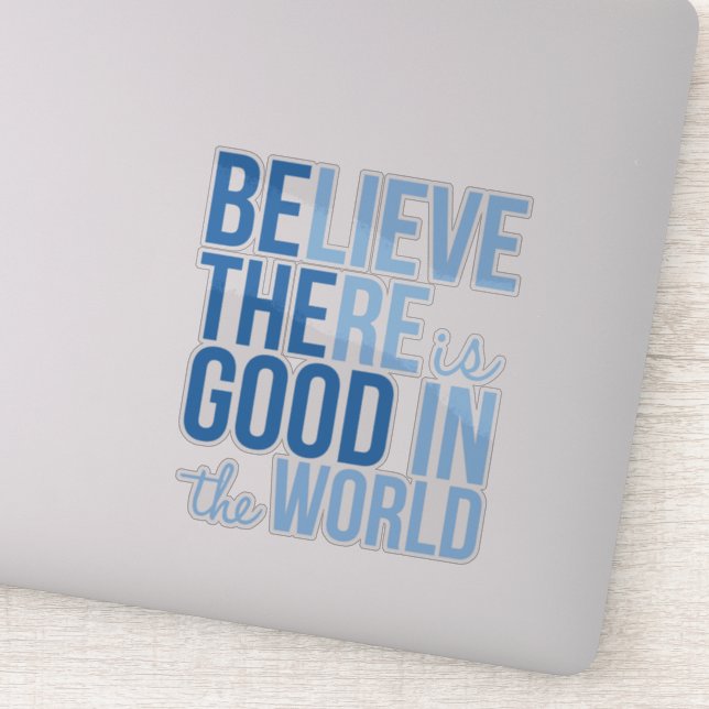 Adesivo Bom no vinil inspiracional mundial (Detalhe)