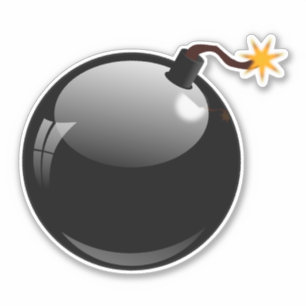 Adesivo Bomba explosiva