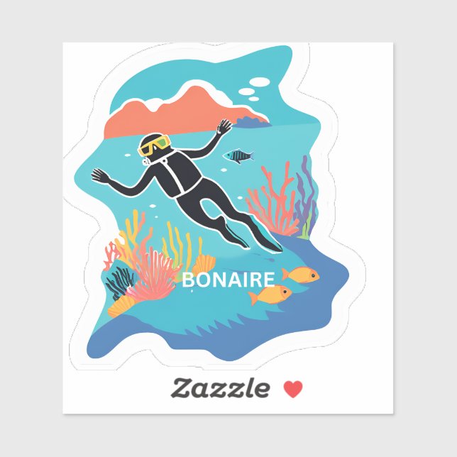 Adesivo Bonaire, uma ilha feliz (Folha)