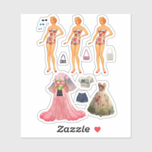 Adesivo Boneca de papel