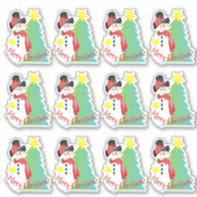 Boneco de Neve Artístico Fofo