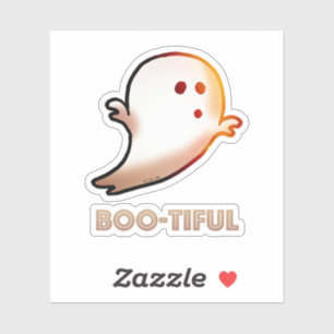 Adesivo Bonita Arte Fantasma do Halloween