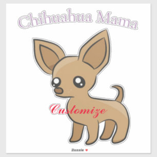 Adesivo Bonita Chihuahua Mama Art Thunder_Cove