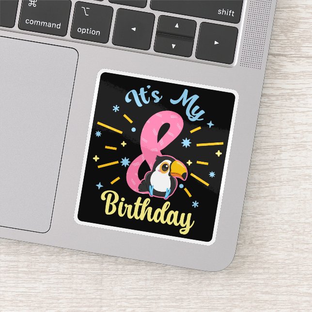 Adesivo Bonita Turiana 8. Aniversário 8. (Detalhe)