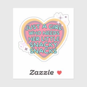 Adesivo Bonita Vintage Retro Girls Adora Foodie Snacks Cor