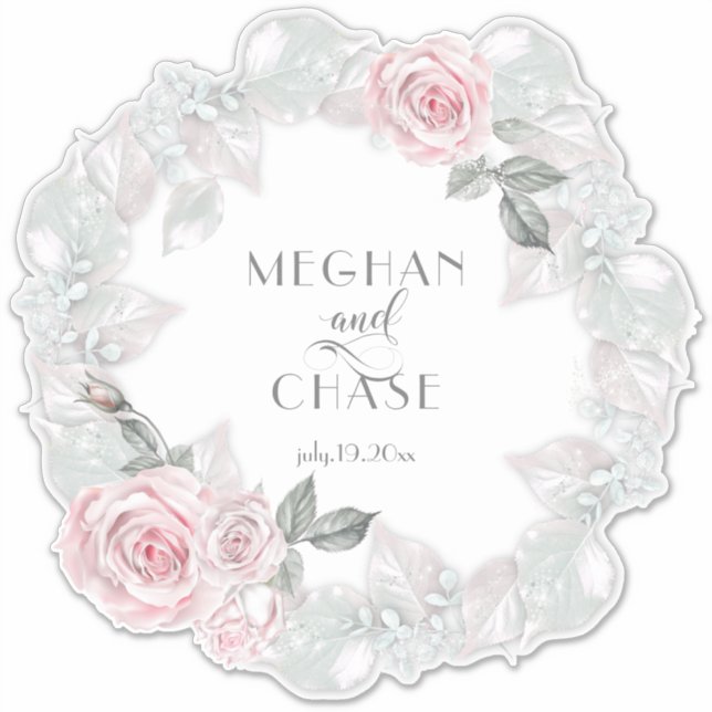 Adesivo Bonito cor-de-rosa coroa estria descalça™ (Frente)