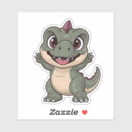 Adesivo Bonito Dinossauro Kawaii Adorável Design de Dino p