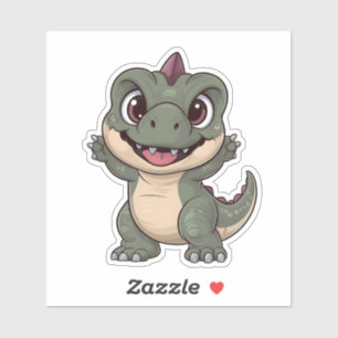 Adesivo Bonito Dinossauro Kawaii Adorável Design de Dino p