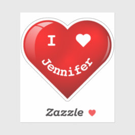 Adesivo Bonito personalizado I Heart Happy Face Heart Hear