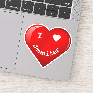 Adesivo Bonito personalizado I Heart Happy Face Heart Hear