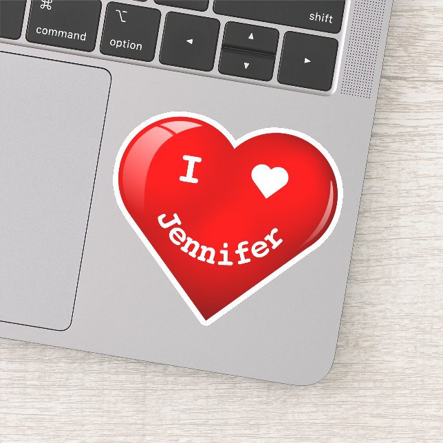 Adesivo Bonito personalizado I Heart Happy Face Heart Hear (Detalhe)