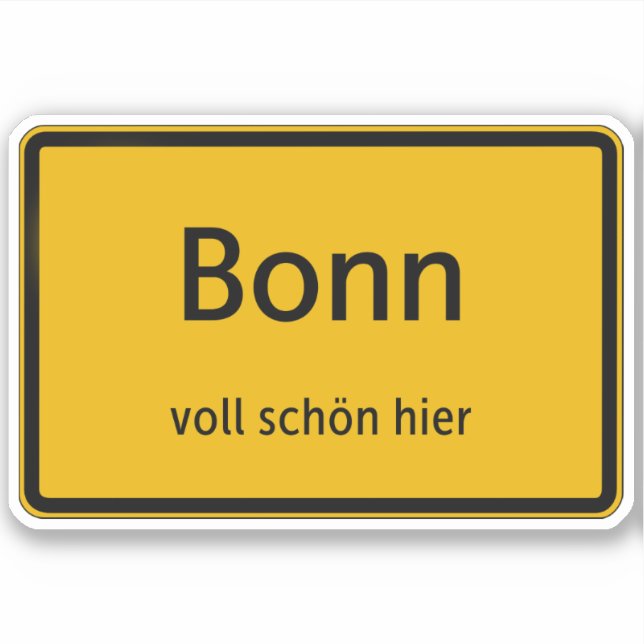 Adesivo Bonn Aufkleber Sticker Autoaufkleber (Frente)