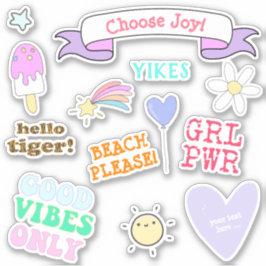 Adesivo Bons Vibes Apenas - Raparigas VSCO