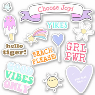 Adesivo Bons Vibes Apenas - Raparigas VSCO