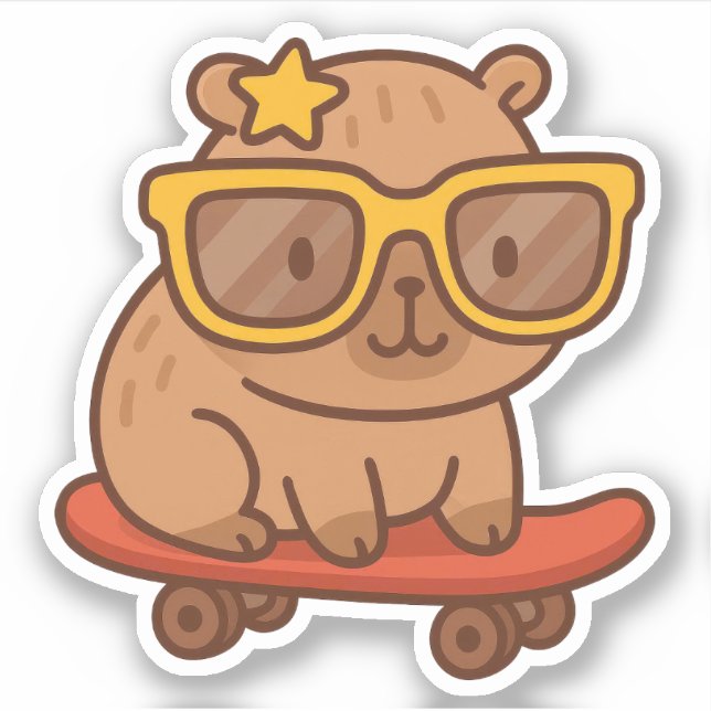 Adesivo Bonte Capybara Vinyl Stickers (Frente)