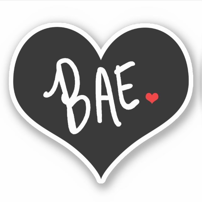Adesivo Boo Bae Black Heart Sticker (Frente)