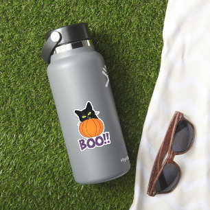 Adesivo Boo Funny Jolly Cat Pumpkin Peeking Pumpkin parte