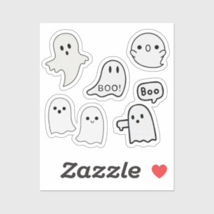 Adesivo Boo Helmet Funny Ghost Stiker