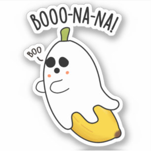 Adesivo Boo-nana Funny Ghost Banana Pun