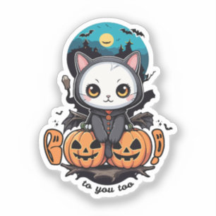 Adesivo Boo para você também Gatos de Gato Bonito e Pump