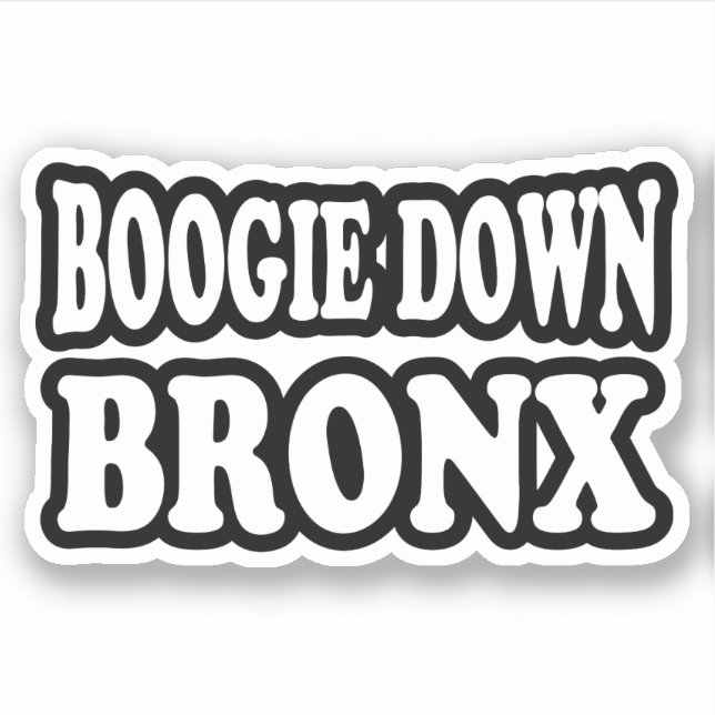 Adesivo Boogie Down Bronx, Nova Iorque (Frente)
