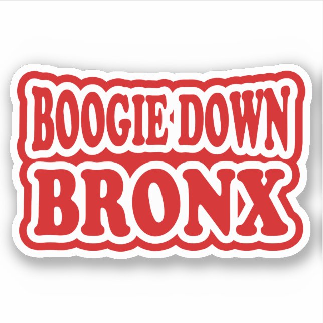 Adesivo Boogie Down Bronx, NYC STICKER (Frente)
