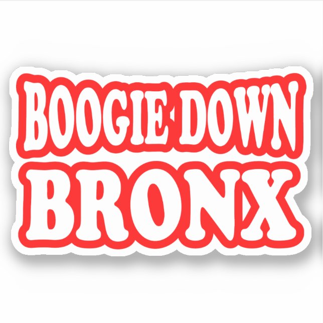 Adesivo Boogie Down Bronx, NYC STICKER (Frente)