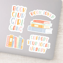 Adesivo Book Lover Sticker Set