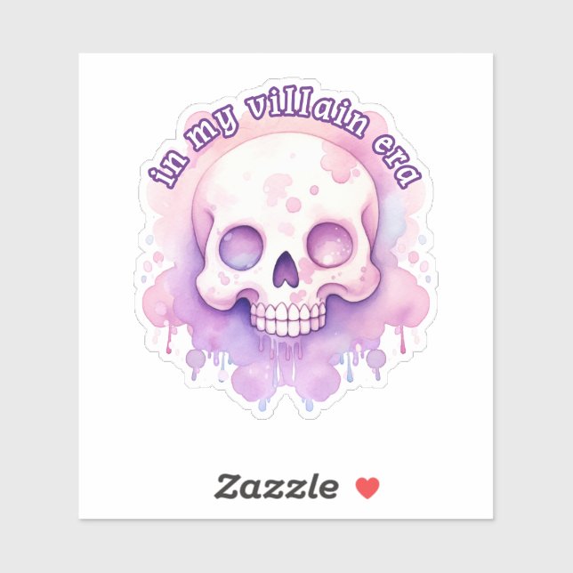 Adesivo Bookish Villain Era (Folha)