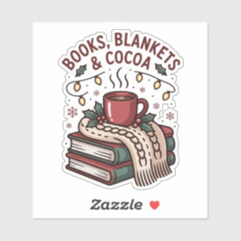 Adesivo Books, Blankets & Cocoa Cozy Holiday