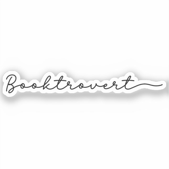 Adesivo Booktrovert (Frente)