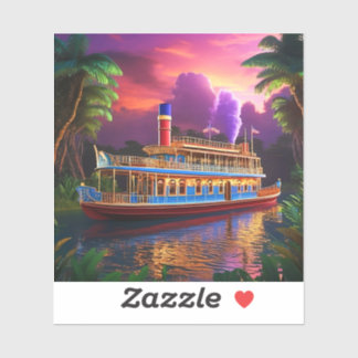 Adesivo Bootsfahrt auf dem Amazonas