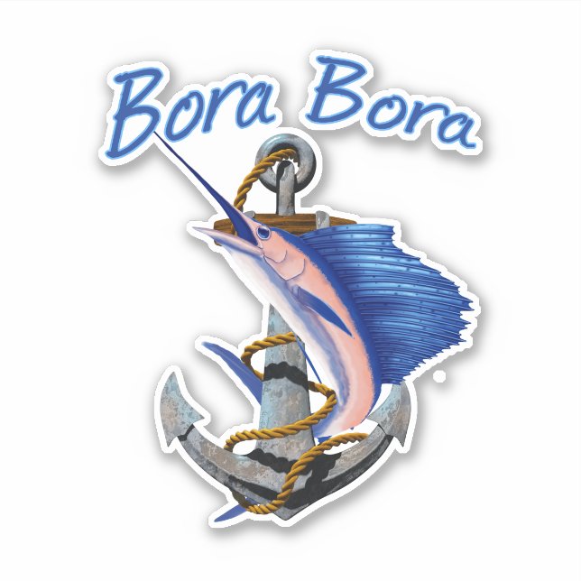 Adesivo Bora Bora Pescaria (Frente)