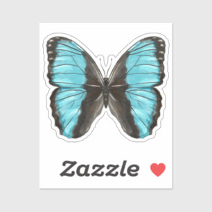 Adesivo Borboleta Azul Insetos Arte Insetos
